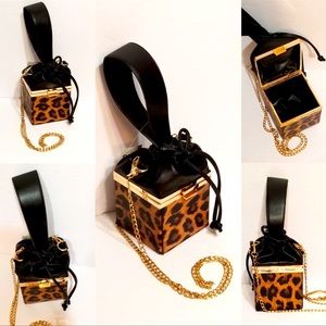 Mix n Match 2 for $15 Leopard Square Wristlet/Crossbody Bag